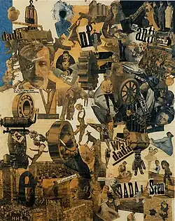 Hannah Höch, Cut with the Kitchen Knife through the Last Epoch of Weimar Beer-Belly Culture in Germany, 1919, collage of pasted papers, 90×144&nbsp;cm, Nationalgalerie, Staatliche Museen zu Berlin