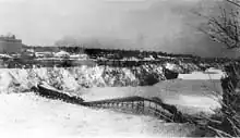 Collapsed bridge (view from U.S. side)