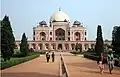 Humayun's Tomb is one of Delhi's most famous landmarks. The monument has an architectural design similar to the Taj Mahal.