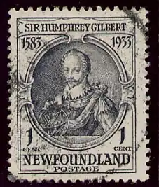 Newfoundland 1933 - Sir Humphrey Gilbert 1 cent