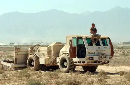 Hydrema mine clearing vehicles use flails.[62]