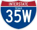 Interstate 35W marker