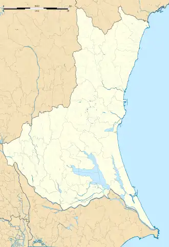 Ōarai Station is located in Ibaraki Prefecture