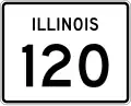 Illinois Route 120 marker