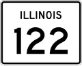 Illinois Route 122 marker