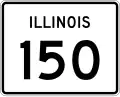 Illinois Route 150 marker