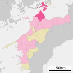 Location of Imabari