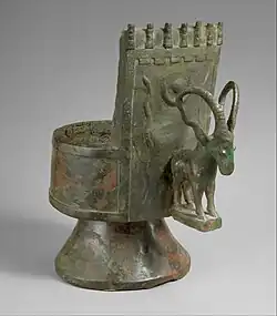 Incense burner; mid-1st millennium BC; bronze; height: 27.6&nbsp;cm, width: 23.7&nbsp;cm; depth: 23.3&nbsp;cm; from Southwestern Arabia; Metropolitan Museum of Art