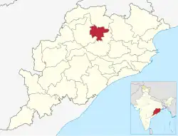 Location in Odisha