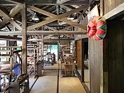 Interior of the former Nakasone family residence, originally built in 1808 in Yomitan village