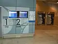 Rail terminal indicators and ticket machines