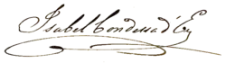 Cursive signature in ink