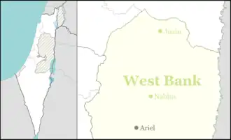 Kfar Tapuach is located in the Northern West Bank