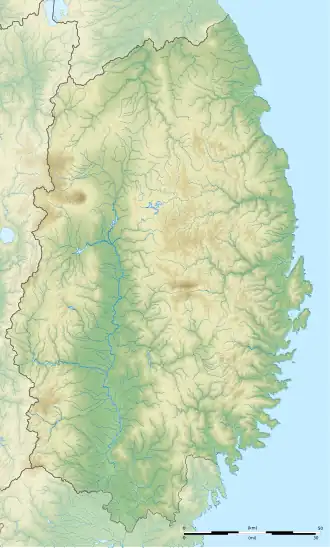 Fudō Falls is located in Iwate Prefecture