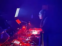 Jlin performing in Brooklyn in 2021