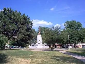 Civil War monument in Central Park