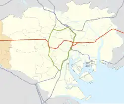 Minami-Sunamachi Station is located in Tokyo wards area