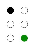 ⠡ (braille pattern dots-16)