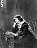 John Sartain, Mary, Queen of Scots, The Evening Before Her Execution