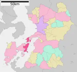 Location of Kamiamakusa