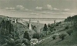 The bridge in 1943, after being rebuilt in 1917