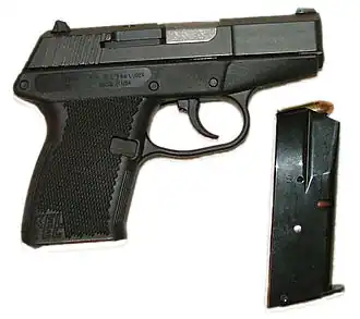 P11 9&nbsp;mm with loaded magazine