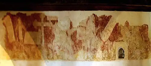 The fresco in the chapel of Kermaria an Iskuit (Côtes-d'Armor).