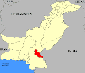 Khairpur (highlighted red) shown within the former exclave of West Pakistan