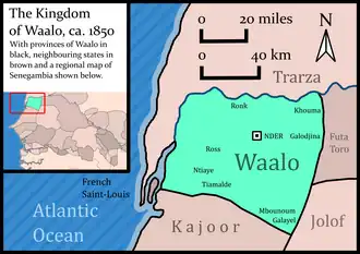 Waalo ca. 1850