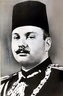 Head shot of king Farouk I