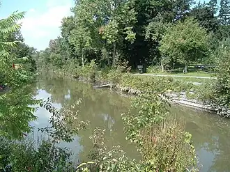 The Old Erie Canal and its towpath within Old Erie Canal State Historic Park.
