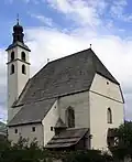St Andrew's with its 13th-century tower.