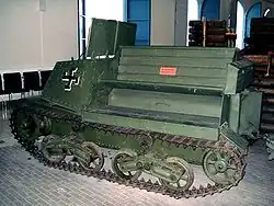 Komsomolets armored tractor in Finnish markings