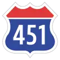 Expressway No.451 shield}}