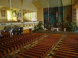 View on the church from the choir