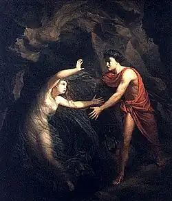 Orpheus fails to rescue Eurydice.