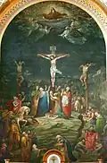 Crucifixion painted by Johann Schmitt
