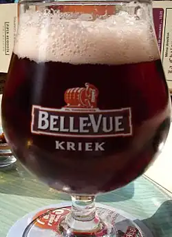 Kriek lambic is infused with sour cherries.
