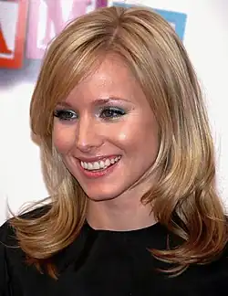 A headshot of Kristen Bell