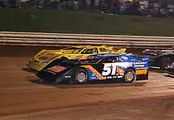 Kyle Busch Dirt Late Model with Hoosier Tires.[11]