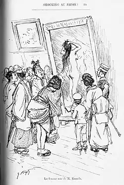 Cartoon of the scandal by Bigot
