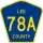 County Road 78A marker
