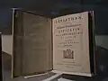 A copy of Hobbes' "Leviathan" on display