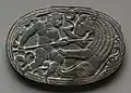 Lid with Combat between a Man and a Lion. Cleveland Museum of Art.[139]