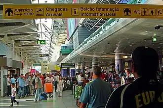 Lisbon Portela Airport serving Lisbon, Portugal