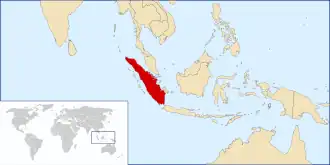 Sumatra region in Indonesia