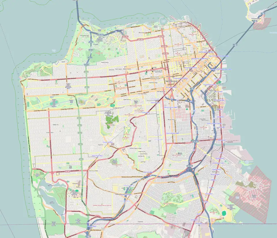 Alcazar Theatre is located in San Francisco County