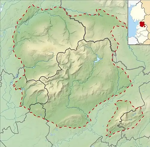 Forest of Bowland is located in the Forest of Bowland