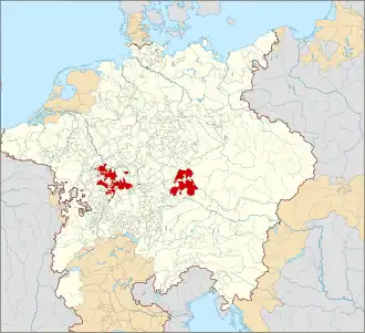 The Electoral Palatinate in 1618