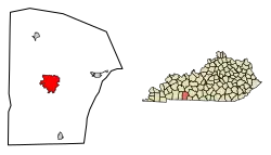 Location in Logan County, Kentucky
